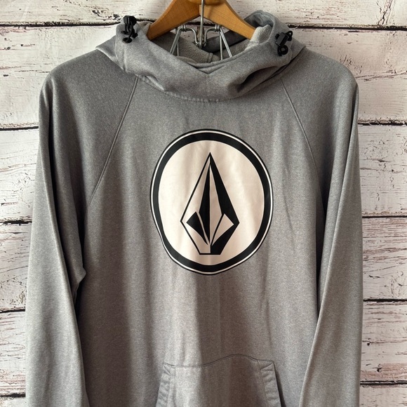 Volcom Men's Hydro Riding Gray Hoodie Size L Large - Picture 1 of 8
